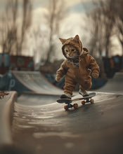 Cats skateboarding 1